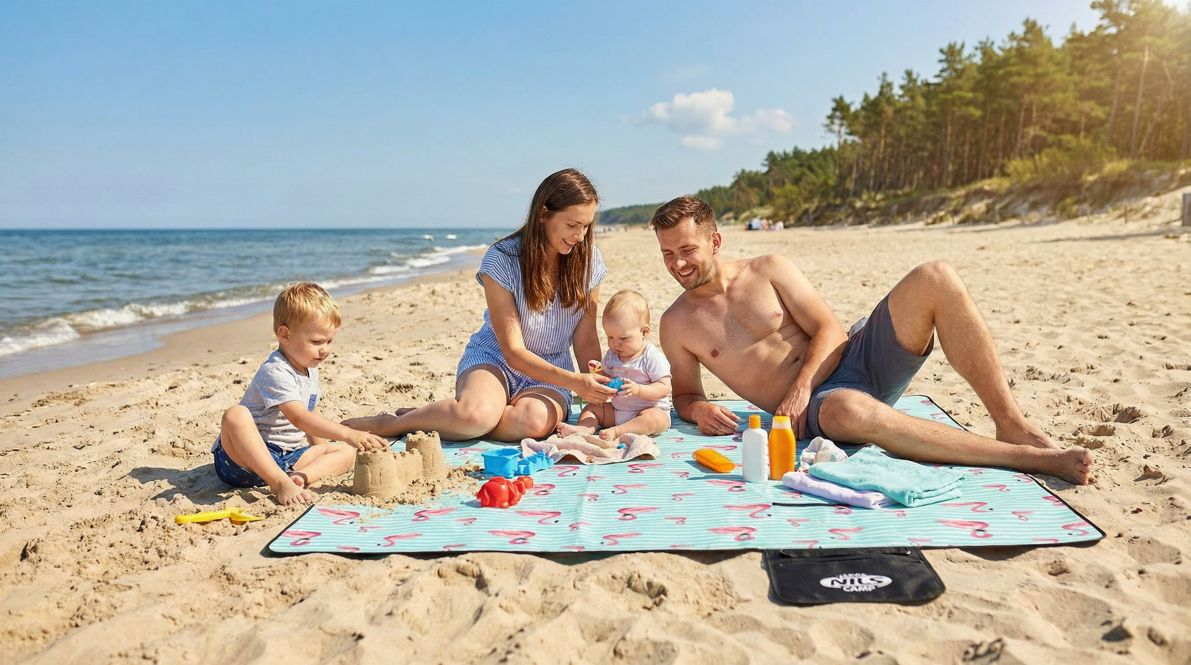 Plażowy dzień daje więcej przyjemności, gdy każda rzecz wspiera wygodę wypoczynku